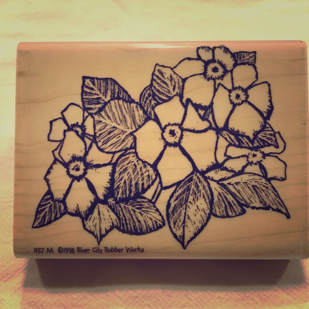 Floral Rubber Stamp!